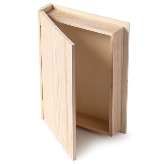 Wooden Book Box By Artminds At Michaels, Wooden Book Boxes Unfinished